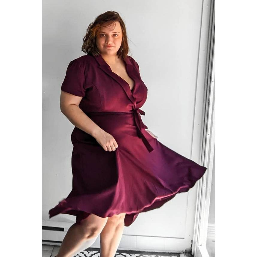 Eggplant dress plus outlet size