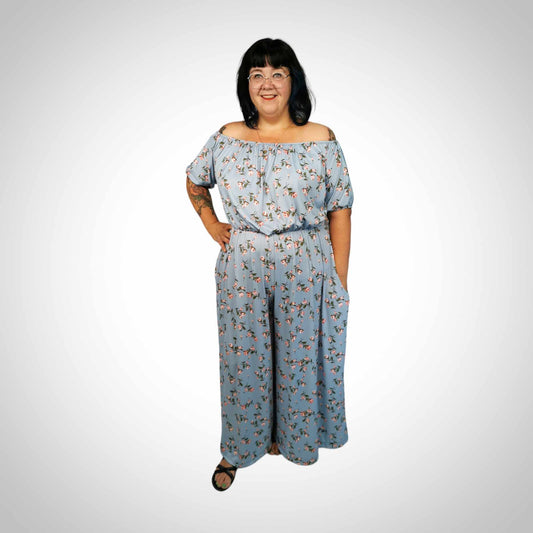 Long jumpsuit with pockets made in Quebec2