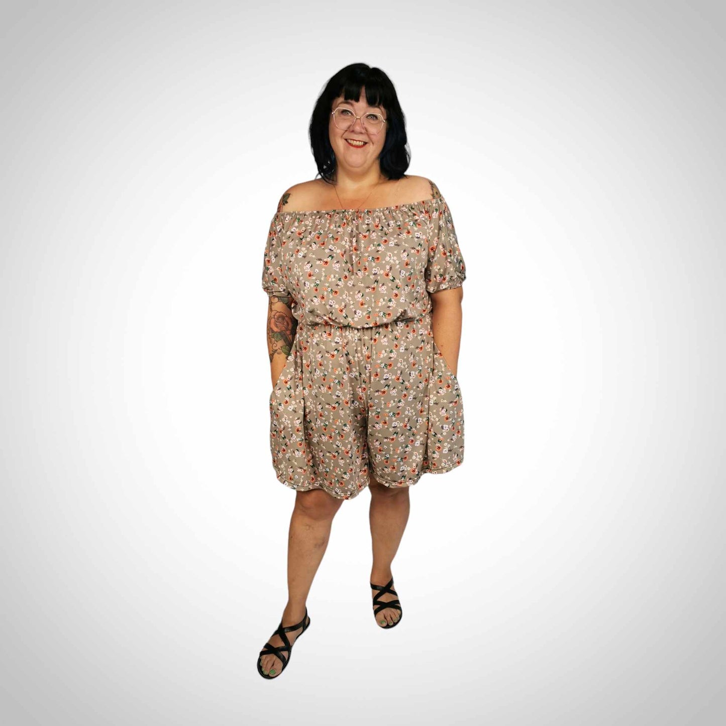 Short jumpsuit with pockets made in Quebec2